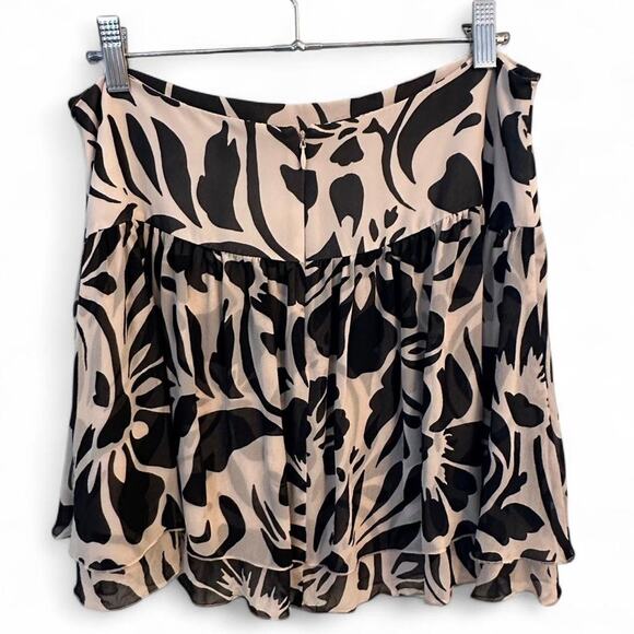100% Silk Club Monaco Ruffle Tiered Mini Skirt – Size 8 - Picture 2 of 4